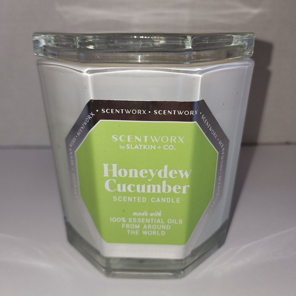 Honeydew Cucumber Scented Candle by Scentworx by Saltkin & Co